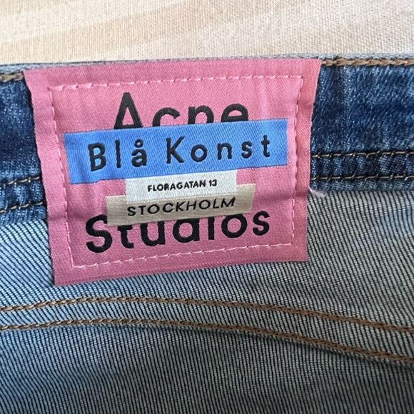 NWT Acne Studios Bla Konst Climb Mid-Rise Skinny Jeans - Picture 6 of 8